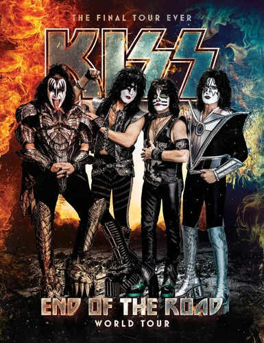 Poster Rock Banda Kiss 30x40cm Cartaz Show Tour Plastificado