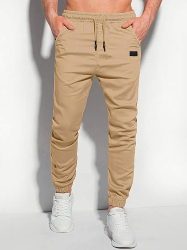 Pantalón Jogger Cargo Casual De Twill De Algodón Para Hombre