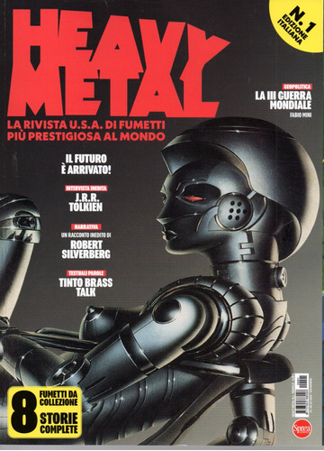 Heavy Metal N° 01 - 132 Páginas Em Italiano - Editora Sprea Comics - Capa Mole - 2023 - Bonellihq 1 Cx74 F23