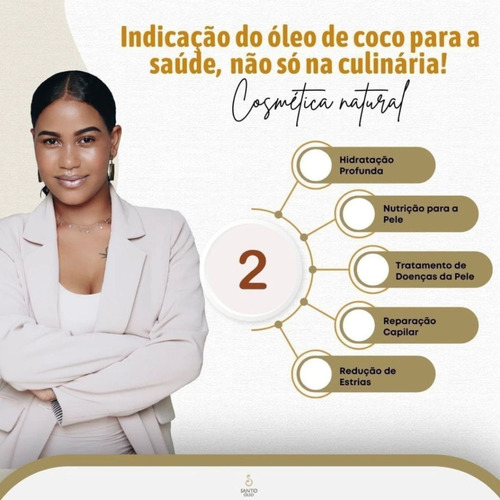 4x Óleo De Coco Extravirgem Prensado A Frio Polpa 500ml