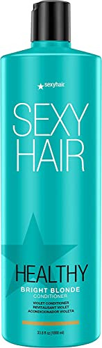 Acondicionador Sexyhair Healthy Bright Blonde Violet, 33.8 O