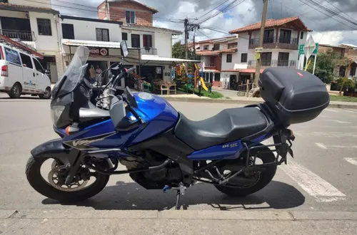 Dl650 Clásica, Color Azul, Con Topcase Y Alforjas,