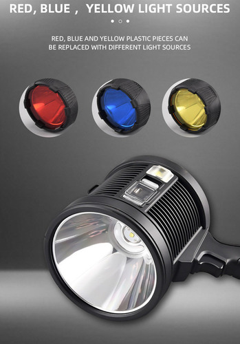Projetor De Lanterna Led Portátil De Alta Potência, 90.000