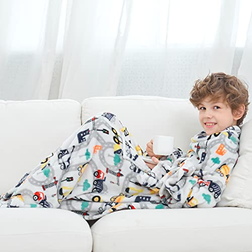 Snuggies Niños, Manta De Franela Mangas Y Bolsillo P