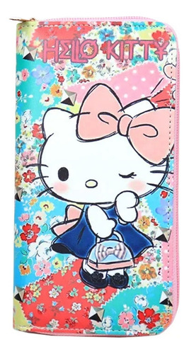 Cartera Billetera Estampado Gatita Kitty Calidad Premium