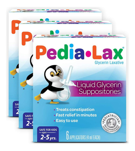 Supositorios De Glicerina Líquidos Laxantes De Pedia-lax De