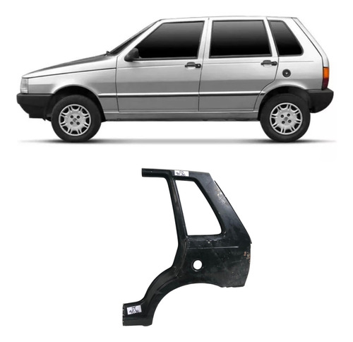 Retalho Lateral Traseira Esquerda Fiat Uno 1988 A 2003