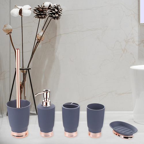 5x Juego De Accesorios De Baño Soporte Para Cepillo De