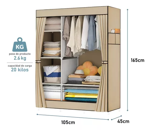 Closet Organizador Armario Ropa Ropero Rack Armable