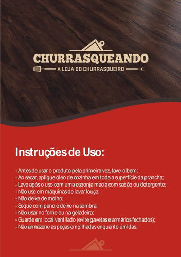 Imagem 3 de 3 de Tabua Churrasco Carne Corte Madeira Grande Presente 50x30cm