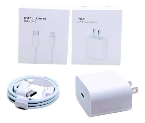 Cargador Rápido 20W Apple iPhone 121314Pro Max Original - Blanco APPLE