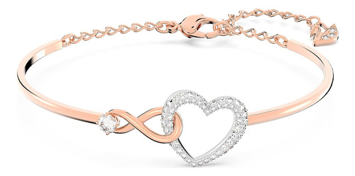 Pulsera Con Forma De Corazón Infinito De Cristal De Swarovsk