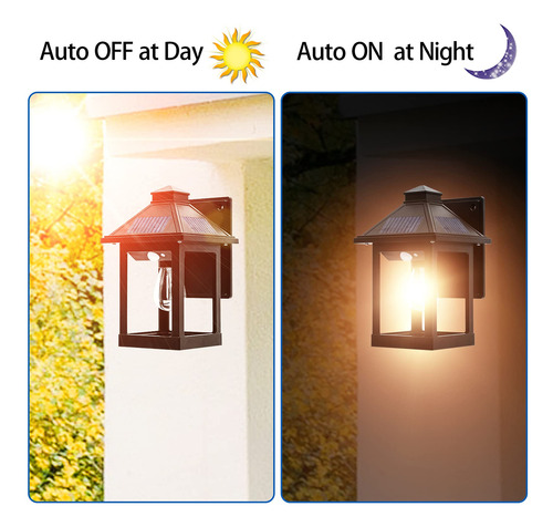 Farol Solar De Pared Con Sensor De Movimiento Para