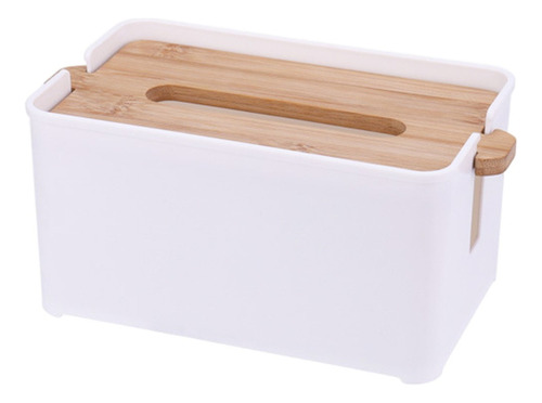 Caja De Almacenamiento De Toallas De Papel Blanco