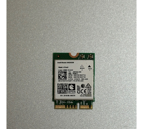 Placa Wifi Wireless-ac 9462ngw 433 Mb/s (13409 (Usado)