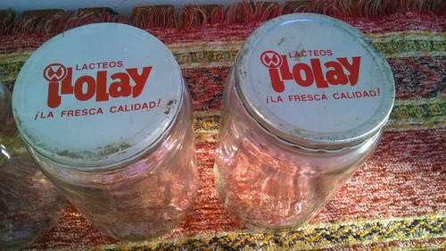 Lote 4 Antiguos Frascos De Dulce De Leche Ilolay Williner (Usado)