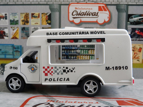 Miniatura Polícia Militar Pm Sp Base Comunitária Móvel Atual