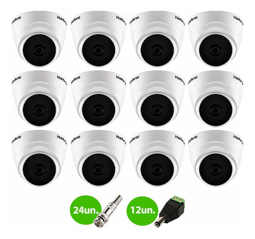 12 Câmeras Intelbras Vhd 1220 D Visão Noturna 20m + Conector