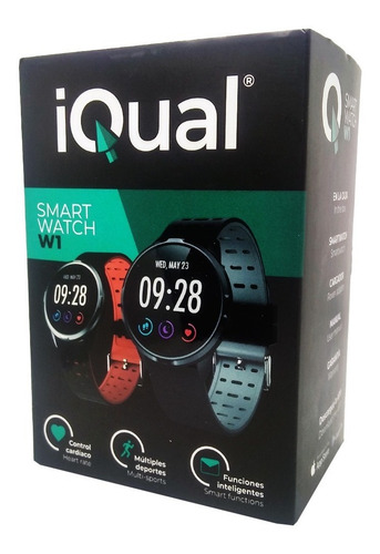 Imagen 7 de 7 de Reloj Inteligente Smartwatch Iqual W1 Running Presion Selfie