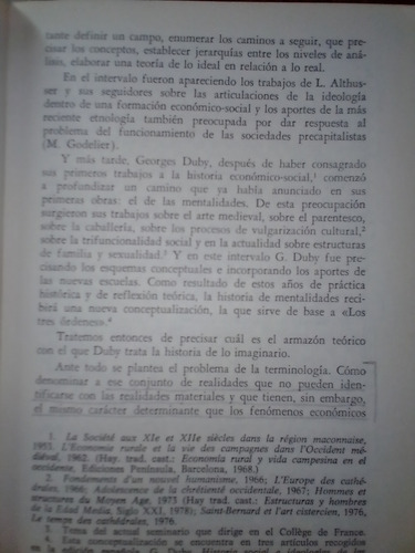 Los Tres Órdenes O Lo Imaginario Del Feudalismo-duby