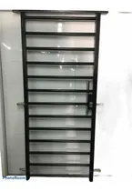 Comprar Puerta Reja Tubos Horizontales Reforzada Con Cerradura