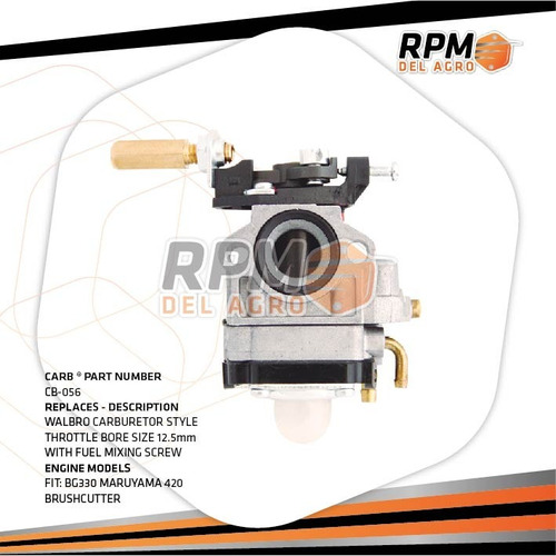 Combo Carburador Para Guadañadora Maruyama 420