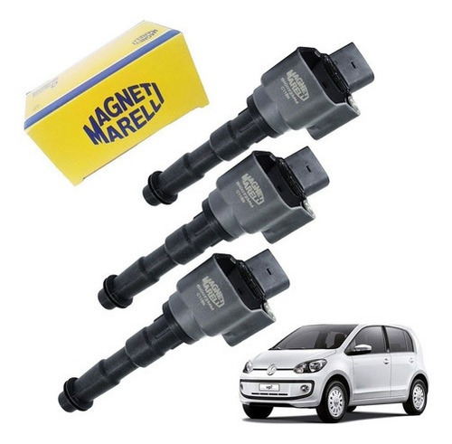 Kit 3 Bobinas Ignição Vw Up 1.0 12v 2014 2015 2016 2017