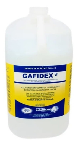 Gafidex Solucion Esterilizante Jabon Desinfectante 4l