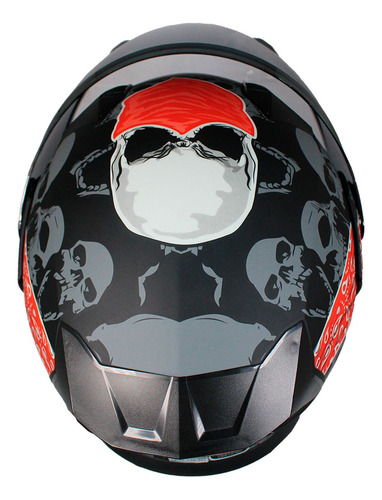 Casco Abatible C/led Red Skull Con Certifificacion Dot Xl Red Skull Red Skull Xl
