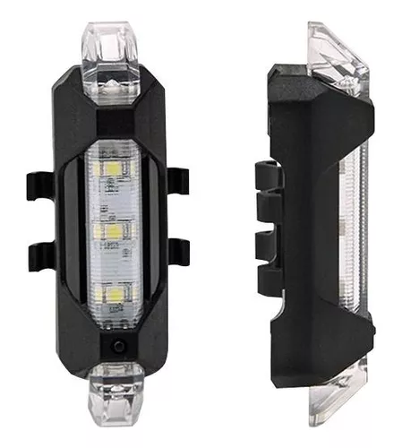 Lamparas y luces: LUZ PARA BICICLETA RECARGABLE USB (DC-918) (CPE)
