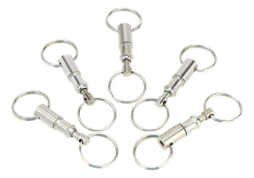 Llavero Premium De Liberación Rápida Con Dos Anillos Dividid