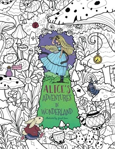 Alices Adventures In Wonderland A Whimsical Coloring Book Fo