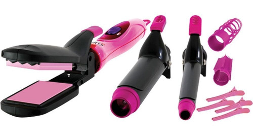 Imagen 1 de 10 de Modelador Cabello Rizador De Pelo Buclera Planchita Multiuso - Multistyler Full - Lacio Rizos Rulos Ondas Bucles -