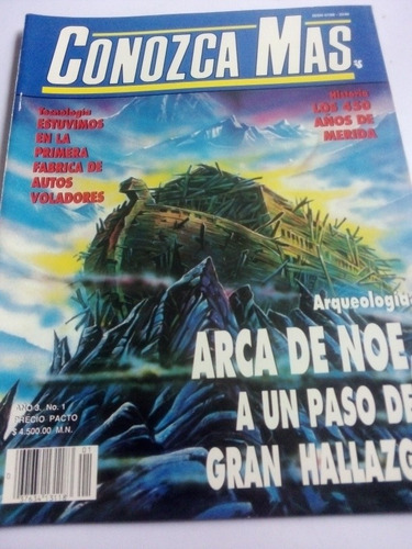 Imagen 1 de 5 de Revista Conozca Más Año 3 No. 1 Arca De Noé Hallazgo