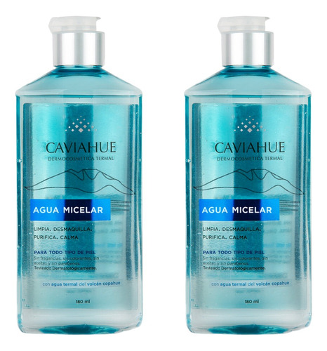 Combo X2 Caviahue Agua Micelar 180 Ml