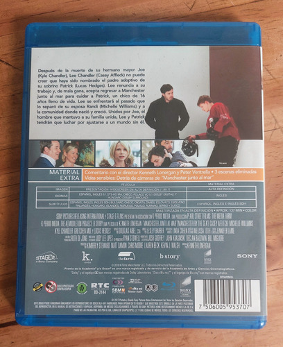 Manchester Junto Al Mar / Casey Affleck Blu-ray (Usado)