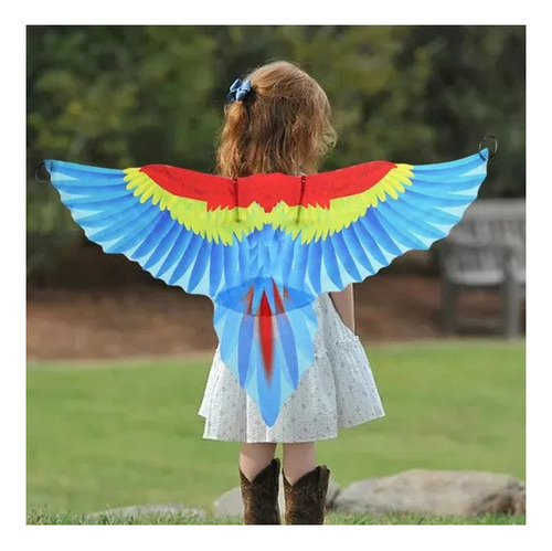 Conjunto De Disfraz De Pájaro Para Niños, Capa Con Alas,