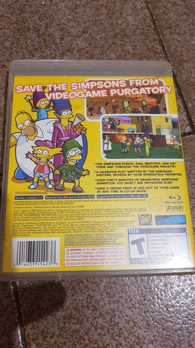 Juego The Simpsons Game Ps3 Importado Super Exelente Estado (Usado)