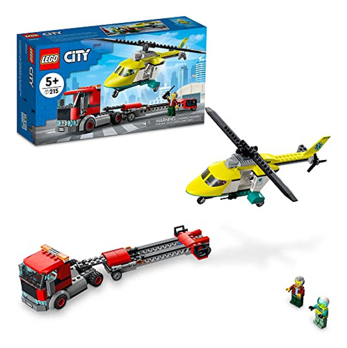 Kit De Construcción Lego City Rescue Para Transporte De Heli