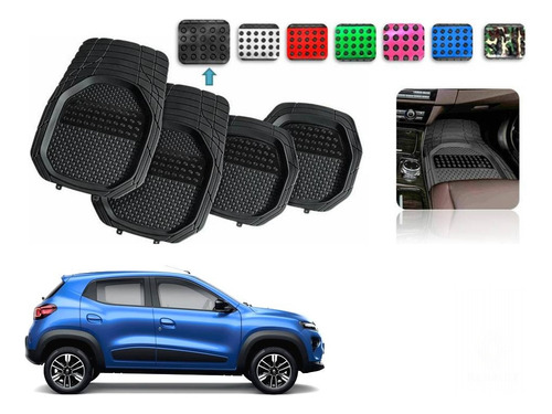 Tapetes 4pz Charola 3d Color Renault Kwid 2022 2023 2024 25