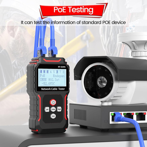 Probador Y Rastreador De Cables De Red Rj45, Vxscan Nf-8209s
