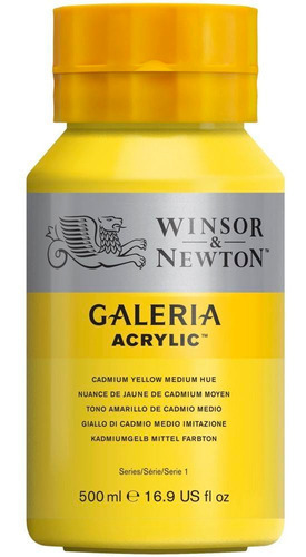 Tinta Acrílica Galeria 500ml Cadmium Yellow Medium Hue 120