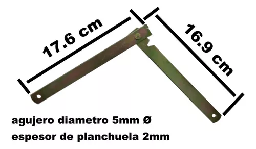 BISAGRA ABATIBLE PARA ESTANTE