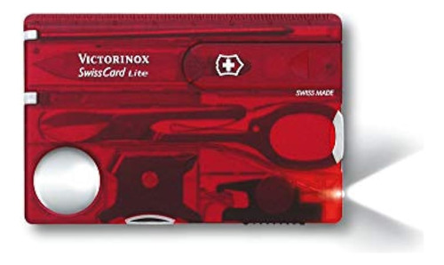 Herramienta De Bolsillo Victorinox Swisscard Lite, Ónix, 81 