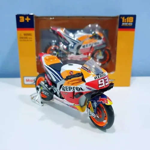 Rc213v Repsol Honda 2021 #93 Marc Marquez- Moto Maisto 1/18