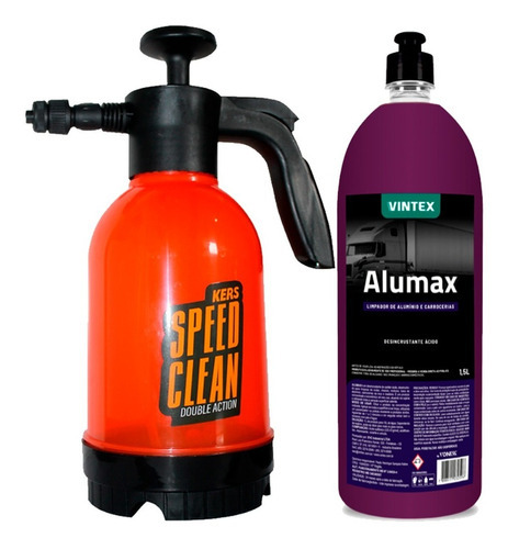 Pulverizador Snow Foam 3 Bicos Kers + Alumax 1,5l Vonixx Cor Laranja