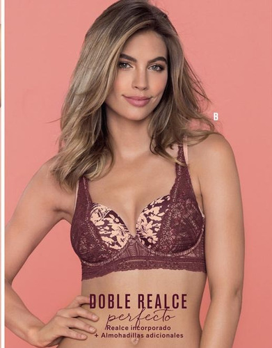 Brasier Sosten Leonisa Doble Realce Con Almohadillas Push U