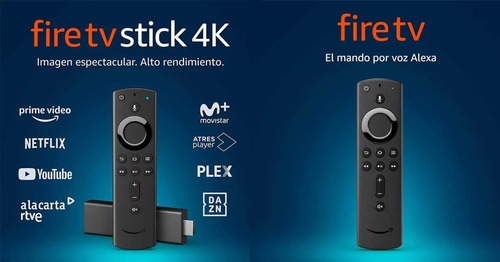 Amazon Fire TV Stick 4K de voz 4K 8GB negro con 1.5GB de memoria RAM