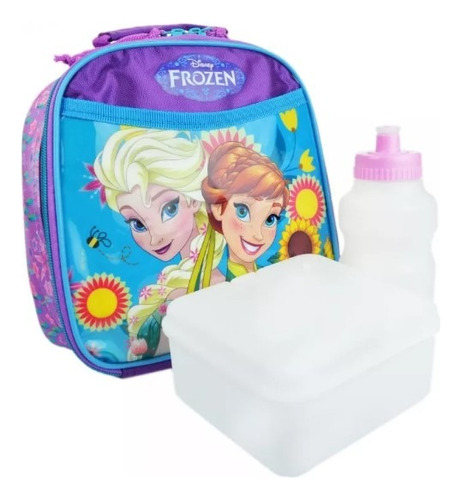 Lancheira Escolar Térmica Disney Frozen Infantil Feminina Cor Violeta