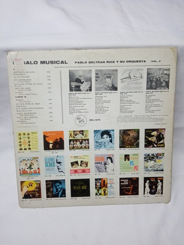Lp Vinil Pablo Beltrán Ruiz Y Su Orquesta Regalos Musicales (Usado)